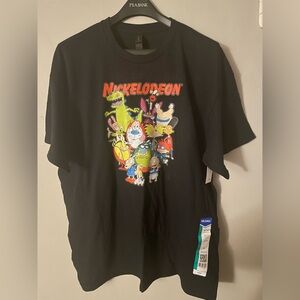 Custom made Nickelodeon Black Graphic T-Shirt